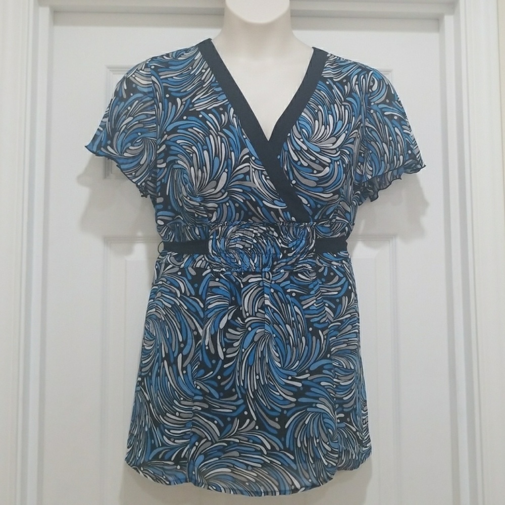 Faux-wrap Blouse